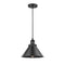 Briarcliff Mini Pendant shown in the Matte Black finish with a Matte Black shade