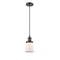 Canton Mini Pendant shown in the Oil Rubbed Bronze finish with a Matte White shade