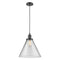 Cone Mini Pendant shown in the Oil Rubbed Bronze finish with a Clear shade