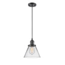 Cone Mini Pendant shown in the Oil Rubbed Bronze finish with a Clear shade