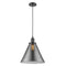 Cone Mini Pendant shown in the Oil Rubbed Bronze finish with a Plated Smoke shade