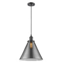 Cone Mini Pendant shown in the Oil Rubbed Bronze finish with a Plated Smoke shade