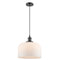 Bell Mini Pendant shown in the Oil Rubbed Bronze finish with a Matte White shade