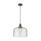 Bell Mini Pendant shown in the Oil Rubbed Bronze finish with a Seedy shade