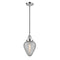 Geneseo Mini Pendant shown in the Polished Chrome finish with a Clear Crackled shade