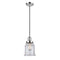 Canton Mini Pendant shown in the Polished Chrome finish with a Clear shade