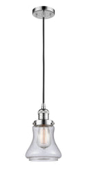 Innovations Lighting Bellmont 1-100 watt 6.5 inch Polished Chrome Mini Pendant with Seedy glass 201CPCG194