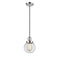 Beacon Mini Pendant shown in the Polished Chrome finish with a Clear shade