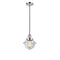 Oxford Mini Pendant shown in the Polished Chrome finish with a Clear shade