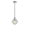 Oxford Mini Pendant shown in the Polished Chrome finish with a Seedy shade