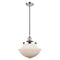 Oxford Mini Pendant shown in the Polished Chrome finish with a Matte White shade