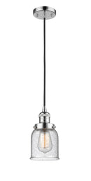 Innovations Lighting Small Bell 1-100 watt 8 inch Antique Copper Mini Pendant with Seedy glass 201CPCG54