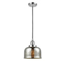 Bell Mini Pendant shown in the Polished Chrome finish with a Silver Plated Mercury shade