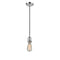 Bare Bulb Mini Pendant shown in the Polished Chrome finish