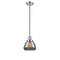 Fulton Mini Pendant shown in the Polished Nickel finish with a Plated Smoke shade