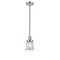 Canton Mini Pendant shown in the Polished Nickel finish with a Clear shade