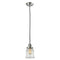 Canton Mini Pendant shown in the Polished Nickel finish with a Clear shade