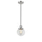 Beacon Mini Pendant shown in the Polished Nickel finish with a Clear shade