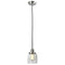 Bell Mini Pendant shown in the Polished Nickel finish with a Clear shade