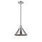 Briarcliff Mini Pendant shown in the Polished Nickel finish with a Polished Nickel shade