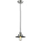 Railroad Mini Pendant shown in the Polished Nickel finish with a Polished Nickel shade