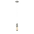 Bare Bulb Mini Pendant shown in the Polished Nickel finish