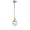 Beacon Mini Pendant shown in the Satin Gold finish with a Clear shade