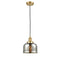 Bell Mini Pendant shown in the Satin Gold finish with a Silver Plated Mercury shade