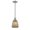 Chatham Mini Pendant shown in the Brushed Satin Nickel finish with a Mercury shade