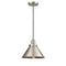 Briarcliff Mini Pendant shown in the Brushed Satin Nickel finish with a Brushed Satin Nickel shade