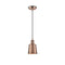 Addison Mini Pendant shown in the Antique Copper finish with a Antique Copper shade