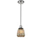 Chatham Mini Pendant shown in the Polished Nickel finish with a Mercury shade