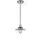 Railroad Mini Pendant shown in the Polished Nickel finish with a Polished Nickel shade