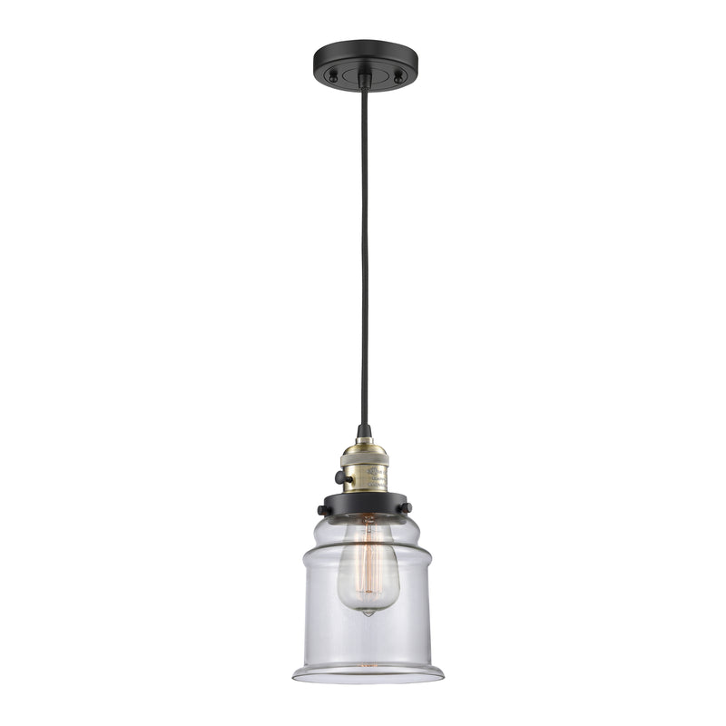 Innovations Lighting Canton 1 Light 6" Mini Pendant with Switch 201CSW-BAB-G182