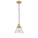 Innovations Lighting Cone 1 Light 8" Mini Pendant with Switch 201CSW-SG-G44