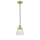 Innovations Lighting Cone 1 Light 6" Mini Pendant with Switch 201CSW-SG-G64