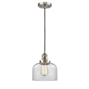 Innovations Lighting Bell 1 Light 8" Mini Pendant with Switch 201CSW-SN-G72