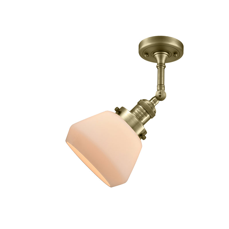 Innovations Lighting Fulton 1 Light Semi-Flush Mount Part Of The Franklin Restoration Collection 201F-AB-G171