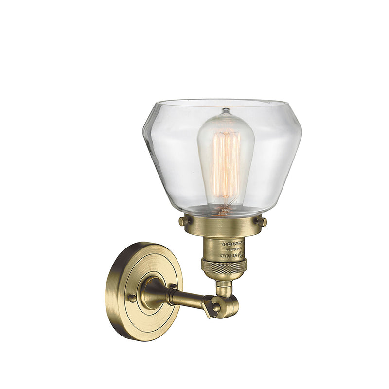 Innovations Lighting Fulton 1 Light Semi-Flush Mount Part Of The Franklin Restoration Collection 201F-AB-G172