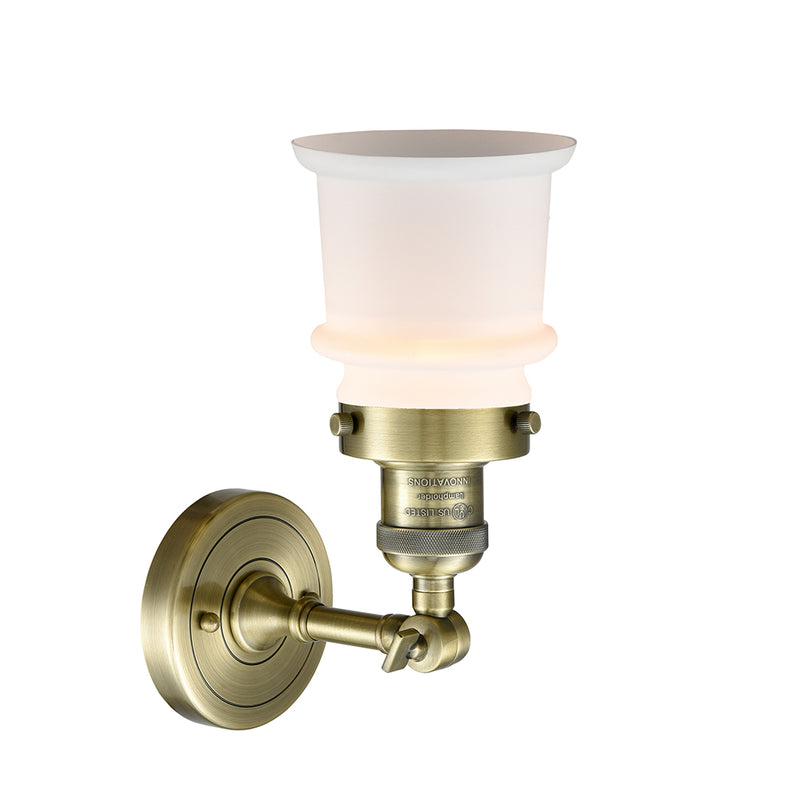 Innovations Lighting Small Canton 1 Light Semi-Flush Mount Part Of The Franklin Restoration Collection 201F-AB-G181S-LED