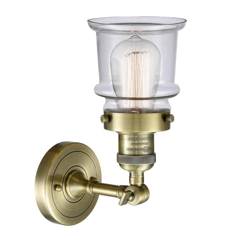 Innovations Lighting Small Canton 1 Light Semi-Flush Mount Part Of The Franklin Restoration Collection 201F-AB-G182S