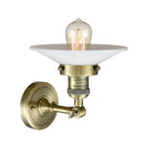 Innovations Lighting Halophane 1 Light Semi-Flush Mount Part Of The Franklin Restoration Collection 201F-AB-G1-LED