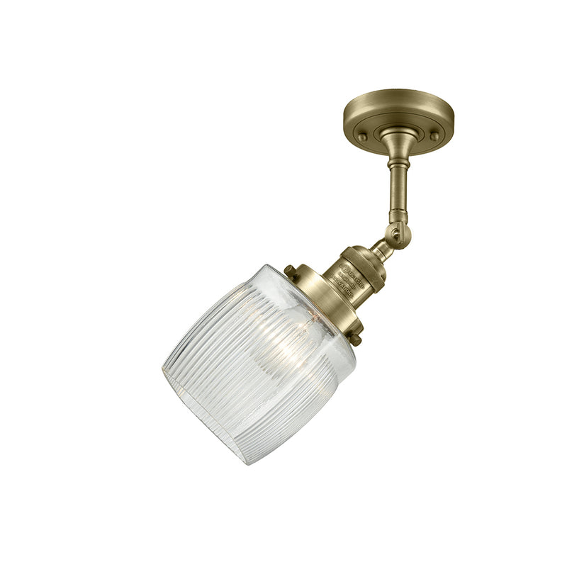 Innovations Lighting Colton 1 Light Semi-Flush Mount Part Of The Franklin Restoration Collection 201F-AB-G302