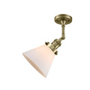 Innovations Lighting Large Cone 1 Light Semi-Flush Mount Part Of The Franklin Restoration Collection 201F-AB-G41-LED