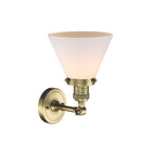 Innovations Lighting Large Cone 1 Light Semi-Flush Mount Part Of The Franklin Restoration Collection 201F-AB-G41-LED