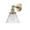 Innovations Lighting Large Cone 1 Light Semi-Flush Mount Part Of The Franklin Restoration Collection 201F-AB-G42-LED