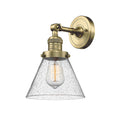 Innovations Lighting Large Cone 1 Light Semi-Flush Mount Part Of The Franklin Restoration Collection 201F-AB-G44