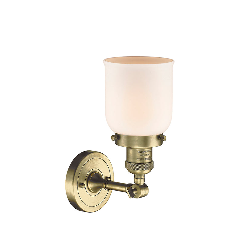 Innovations Lighting Small Bell 1 Light Semi-Flush Mount Part Of The Franklin Restoration Collection 201F-AB-G51-LED