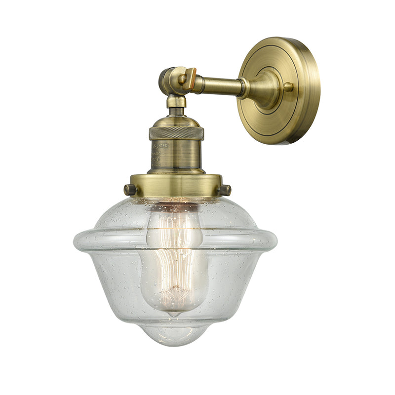 Innovations Lighting Small Oxford 1 Light Semi-Flush Mount Part Of The Franklin Restoration Collection 201F-AB-G534-LED