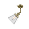 Innovations Lighting Small Cone 1 Light Semi-Flush Mount Part Of The Franklin Restoration Collection 201F-AB-G62-LED